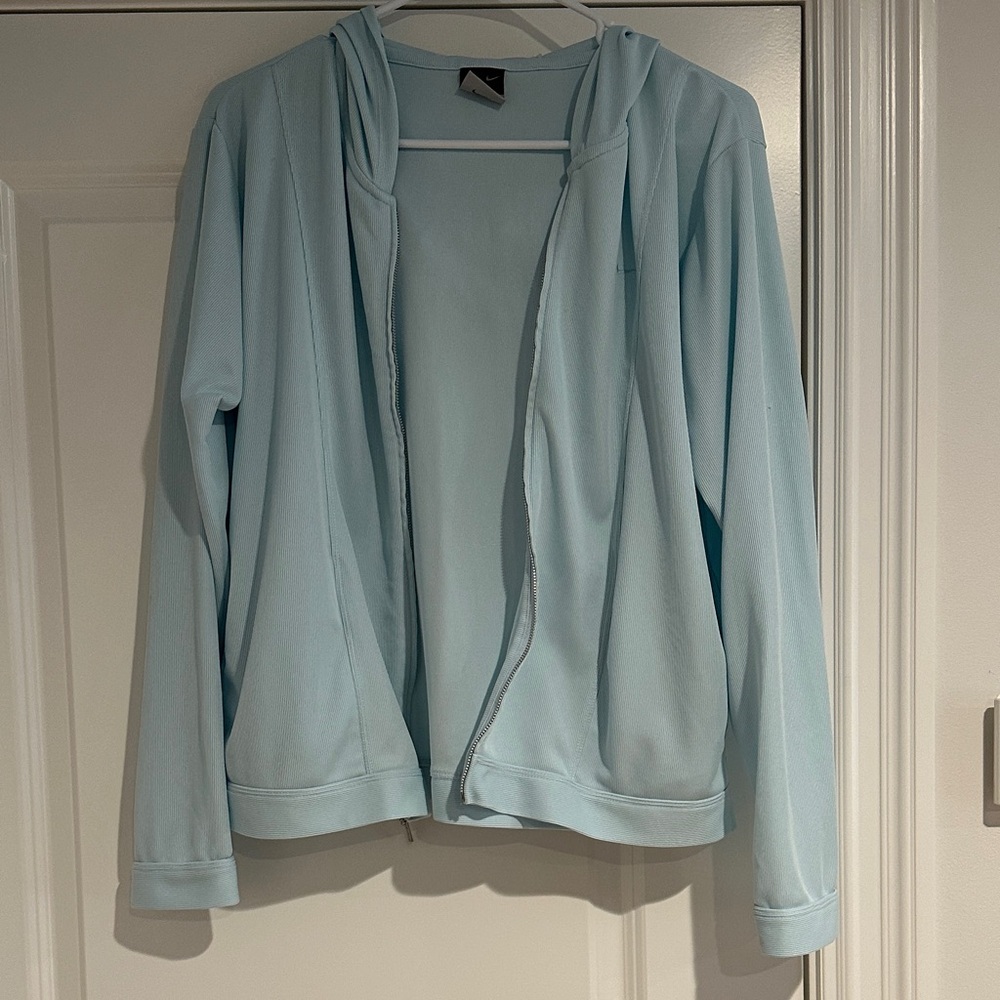 Nike Women’s Lightweight Full-Zip Hoodie - Light Blue - Size Large